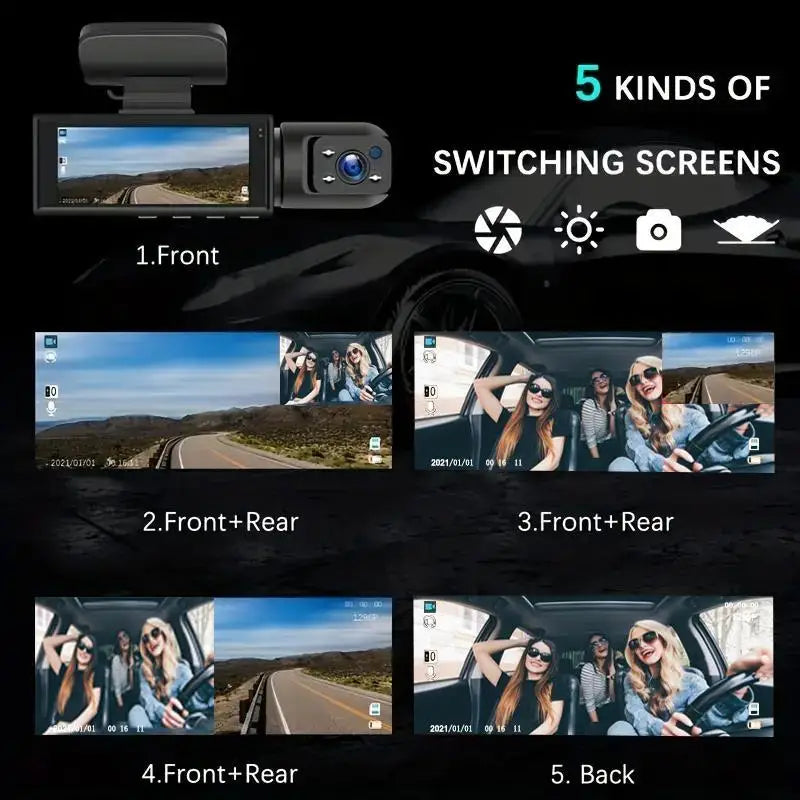 enesy™ Front & Rear Dash Cam