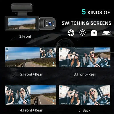 enesy™ Front & Rear Dash Cam