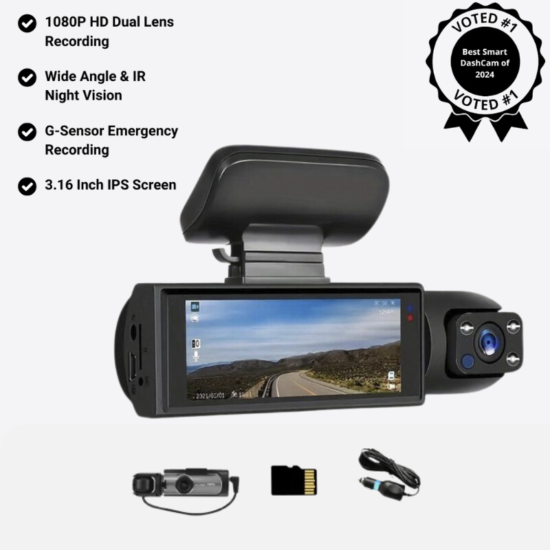 enesy™ Front & Rear Dash Cam